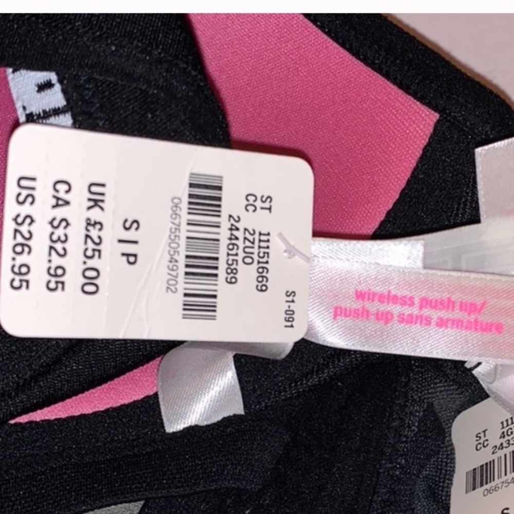 •🖤VICTORIA’S SECRET PINK LOGO T-STRAP PUSH-UP🖤• - Picture 4 of 4